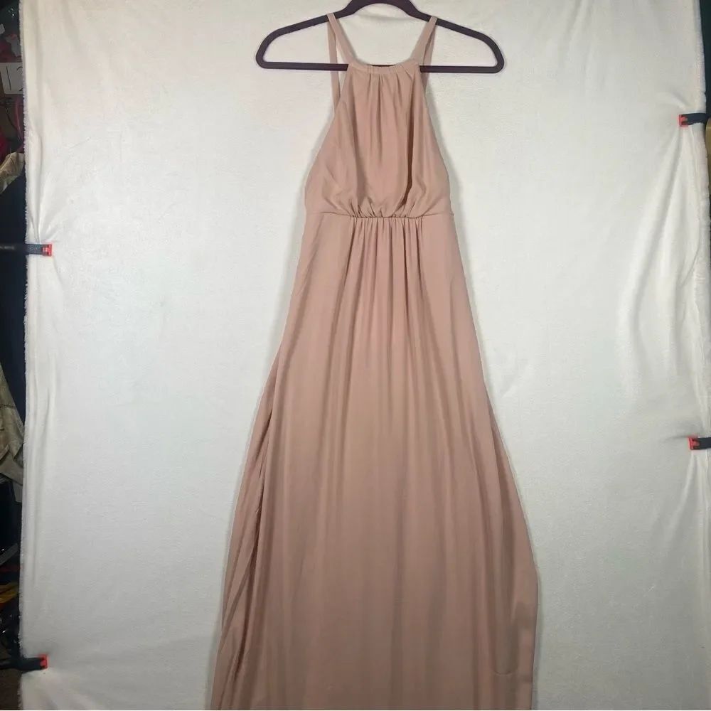 Show Me Your MuMu New W/Tags Amanda Maxi Dress Size XS Blush Pink